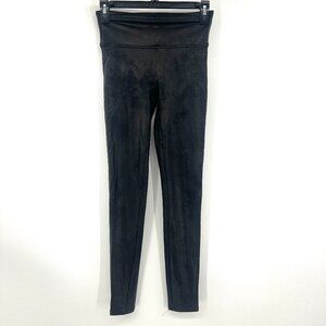 Spanx Faux Leather Black Leggings Women's Small